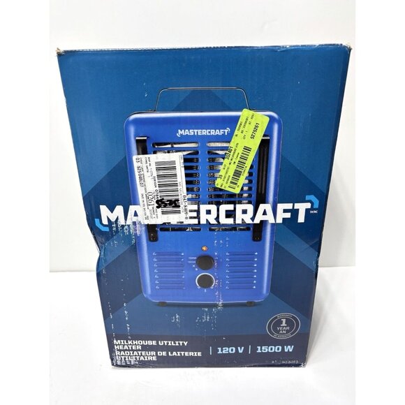 Mastercraft Deluxe Milkhouse Utility Space Heater w Thermostat, 1500W, Open Box - Picture 5 of 10